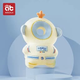 AIBEDILA Cartoon Astronaut Anti-Fall Baby Pad Infant Toddler Head & Back Protector Pillow Safety Protection Cushion for Newborn