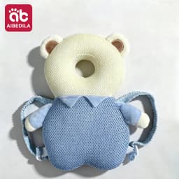 AIBEDILA Cartoon Astronaut Anti-Fall Baby Pad Infant Toddler Head & Back Protector Pillow Safety Protection Cushion for Newborn