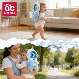 AIBEDILA Cartoon Astronaut Anti-Fall Baby Pad Infant Toddler Head & Back Protector Pillow Safety Protection Cushion for Newborn