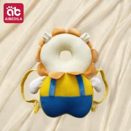 AIBEDILA Cartoon Astronaut Anti-Fall Baby Pad Infant Toddler Head & Back Protector Pillow Safety Protection Cushion for Newborn