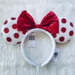 Disney Mickey Ear Headband Plush Sequin Headband For Adult Kids Women Girls Disneyland Cosplay Party Accessories Birthday Gift