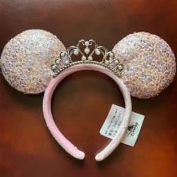 Disney Mickey Ear Headband Plush Sequin Headband For Adult Kids Women Girls Disneyland Cosplay Party Accessories Birthday Gift