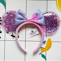 Disney Mickey Ear Headband Plush Sequin Headband For Adult Kids Women Girls Disneyland Cosplay Party Accessories Birthday Gift