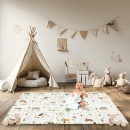 Mamabrum Baby Folding Mat City Double-Sided Infant Educational Non-Slip Insulation Mat for Children 0m+