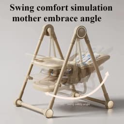 OWJHE 2-in-1 Baby High Chair & Rocker Convertible Feeding Chair W/Dual Trays & Cushions Foldable Sleep Seat for Newborn