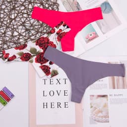 Hot Silk Sexy Women Thongs g string Seamless Panties Female Underwear Tanga Panties Low-Rise Lingerie Panty Intimates 3pcs ac125
