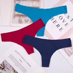 Hot Silk Sexy Women Thongs g string Seamless Panties Female Underwear Tanga Panties Low-Rise Lingerie Panty Intimates 3pcs ac125