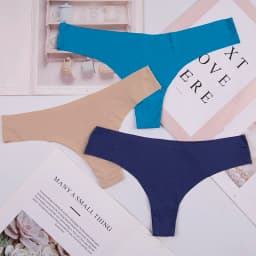Hot Silk Sexy Women Thongs g string Seamless Panties Female Underwear Tanga Panties Low-Rise Lingerie Panty Intimates 3pcs ac125