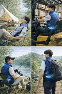 New Side Dual Fan Air Conditioning Vest Summer Outdoor Work Fishing Heatstroke Prevention Cooling Waistcoat（Excluding Power Bank