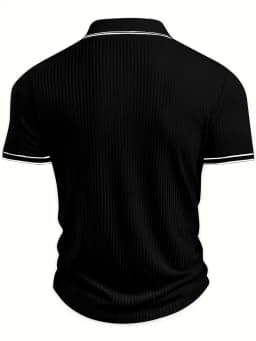 New Men's Polo Short-sleeved Shirt Solid Color For Men Business Casual And Trendy Summer New Men's Short-sleeved Polo Shirt