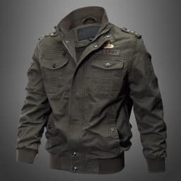 2024 Men's Tactical Jacket Autumn Winter Fleece Tactical Jackets Men Casual Multiple Pockets Windproof Outdoor Workwear Coat