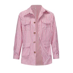 Spring Clothing Men's Light Luxury Long Sleeve Striped Pocket Shirt Casual Streetwear Button-down Shirt with Belt S-5XL 2025 New