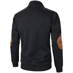 Autumn and winter men's stand collar long sleeve casual knitted sweater top