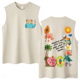 Washed Rapper Bad Bunny Tank Tops Debi Tirar Mas Fotos DTMF World Tour Aesthetic Vests Men Women Hip Hop Cotton Sleeveless Tees