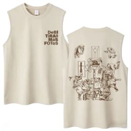 Washed Rapper Bad Bunny Tank Tops Debi Tirar Mas Fotos DTMF World Tour Aesthetic Vests Men Women Hip Hop Cotton Sleeveless Tees