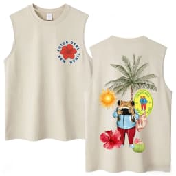 Washed Rapper Bad Bunny Tank Tops Debi Tirar Mas Fotos DTMF World Tour Aesthetic Vests Men Women Hip Hop Cotton Sleeveless Tees