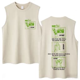 Washed Rapper Bad Bunny Tank Tops Debi Tirar Mas Fotos DTMF World Tour Aesthetic Vests Men Women Hip Hop Cotton Sleeveless Tees