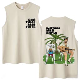 Washed Rapper Bad Bunny Tank Tops Debi Tirar Mas Fotos DTMF World Tour Aesthetic Vests Men Women Hip Hop Cotton Sleeveless Tees