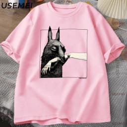 Funny Creature Bite Hand T Shirt Animal Lover Tshirt Crewneck Cotton Short Sleeve Tshirt Man Clothes Streetwear Loose Tees