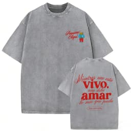 Rapper Bad Bunny Vintage Washed T-shirt Debi Tirar Mas Fotos DTMF World Tour T Shirt Men's Hip Hop Fashion High Quality T-shirts