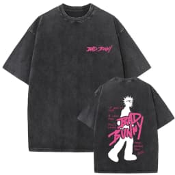 Rapper Bad Bunny Vintage Washed T-shirt Debi Tirar Mas Fotos DTMF World Tour T Shirt Men's Hip Hop Fashion High Quality T-shirts