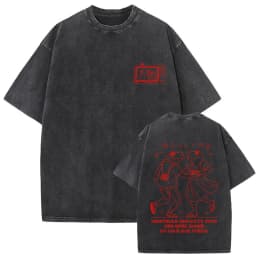 Rapper Bad Bunny Vintage Washed T-shirt Debi Tirar Mas Fotos DTMF World Tour T Shirt Men's Hip Hop Fashion High Quality T-shirts