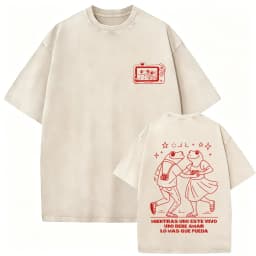 Rapper Bad Bunny Vintage Washed T-shirt Debi Tirar Mas Fotos DTMF World Tour T Shirt Men's Hip Hop Fashion High Quality T-shirts