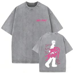 Rapper Bad Bunny Vintage Washed T-shirt Debi Tirar Mas Fotos DTMF World Tour T Shirt Men's Hip Hop Fashion High Quality T-shirts