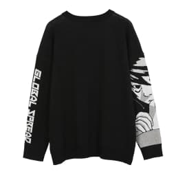 Anime Kawaii Winter Men Gothic Clothes Goth Man Sweater Men's Cartoon Women Tops Japanese Sweatshirt Male Streetwear Harajuku