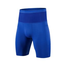 Men Compression Marathon Running Shorts with Waist Pack Quick Dry Trainning Exercise Fitness Sport Tight Shorts