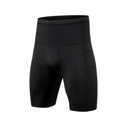 Men Compression Marathon Running Shorts with Waist Pack Quick Dry Trainning Exercise Fitness Sport Tight Shorts