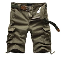 2026 Summer Men's Baggy Multi Pocket Military Cargo Shorts Male Cotton Khaki Mens Tactical Shorts Short Pants 29-44 No Belt