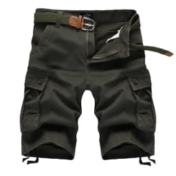2026 Summer Men's Baggy Multi Pocket Military Cargo Shorts Male Cotton Khaki Mens Tactical Shorts Short Pants 29-44 No Belt