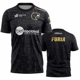 Men's FURIA ESports Team Jersey CS2 Gaming T-Shirt FalleN Molooy Daily Training Tee Summer Casual Short-Sleeve Top Fan Gift