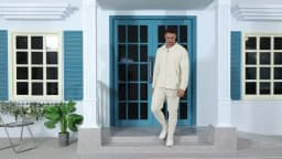 Men's Slim-fit Cardigan Solid-color Lapel Waffle Texture Zipper Pocket Casual Spring/Autumn 2025 Fashion