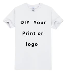 EU size 100% pure cotton custom T-shirt front and back team school uniform store logo text photo for men's personalized high-end