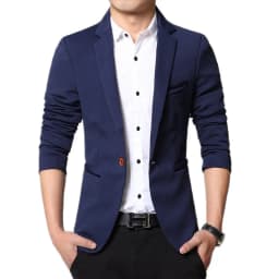 2024 Men Slim fit New Fashion Blazer Suit Jacket Black Blue Red Plus size L to 5XL Male Blazers Mens Coat Wedding Dress