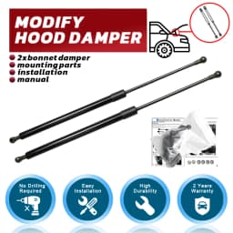 Hood Damper for Honda CR-X del Sol 1992-1998 Gas Strut Lift Support Front Bonnet Modify Gas Spring Shock Absorber