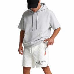 New Summer Men Zipper Pocket Sweatpants Casual Shorts Men's Beach Shorts Basketball Short Trousers Print Label Sportswear Men