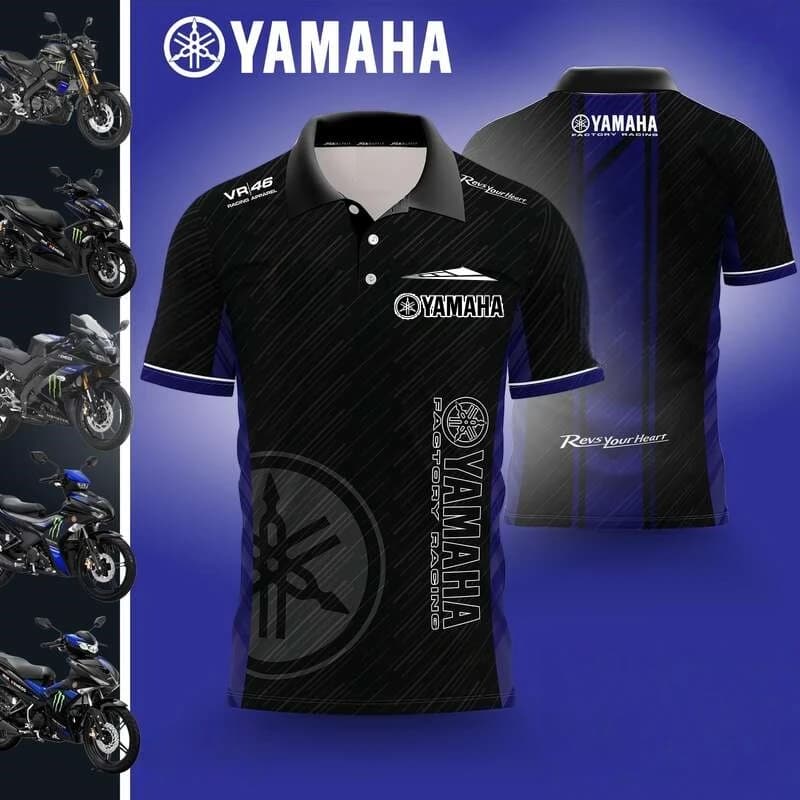 2026New Summer Arrival YAMAHA Factory Polo Shirt Racing Suit Off-Road Riding T-Shirt Venue Uniform Work Shirt Casual ShortSleeve