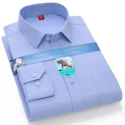 Vintage 64% Cotton Long Sleeve Shirts for Men Slim Fit Formal Plian Shirt Solid Color Fashion Korean Popular Red Clothes