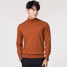 Cashmere Cotton Blend Turtleneck Men Jumper 2025 Autumn Winter Wram Clothes Vetement Homme Pull Homme Hiver Man Pullover Sweater