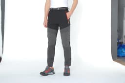 Men's Mountaineering Outdoor Pants with Four-Sided Elastic Quick Drying Pants, Light and Thin Summer Elastic Breathable Quick Dr
