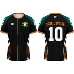 2026 New Cote D'Ivoire Flag Print Jersey T-shirt Breathable Outdoor Sports Football Tee Men's And Women's Casual Sports Uniform