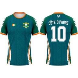 2026 New Cote D'Ivoire Flag Print Jersey T-shirt Breathable Outdoor Sports Football Tee Men's And Women's Casual Sports Uniform