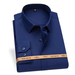 Plus 8XL 7XL 6XL 5XL Bamboo Fiber Shirts For Men Long Sleeve Spring Anti-Wrinkle Formal Soft Casual Stripe Business Social Shirt