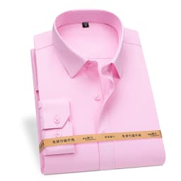 Plus 8XL 7XL 6XL 5XL Bamboo Fiber Shirts For Men Long Sleeve Spring Anti-Wrinkle Formal Soft Casual Stripe Business Social Shirt