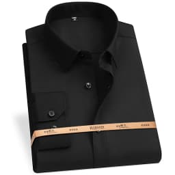 Plus 8XL 7XL 6XL 5XL Bamboo Fiber Shirts For Men Long Sleeve Spring Anti-Wrinkle Formal Soft Casual Stripe Business Social Shirt