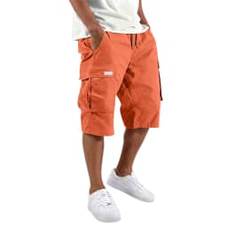 2026 NEW men loose straight pants Casual multi-pocket Shorts Summer Five-Inch Men's drawstring Sports cargo short