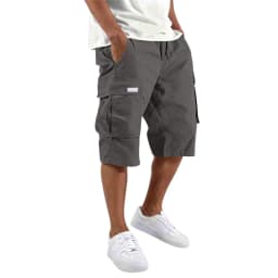 2026 NEW men loose straight pants Casual multi-pocket Shorts Summer Five-Inch Men's drawstring Sports cargo short